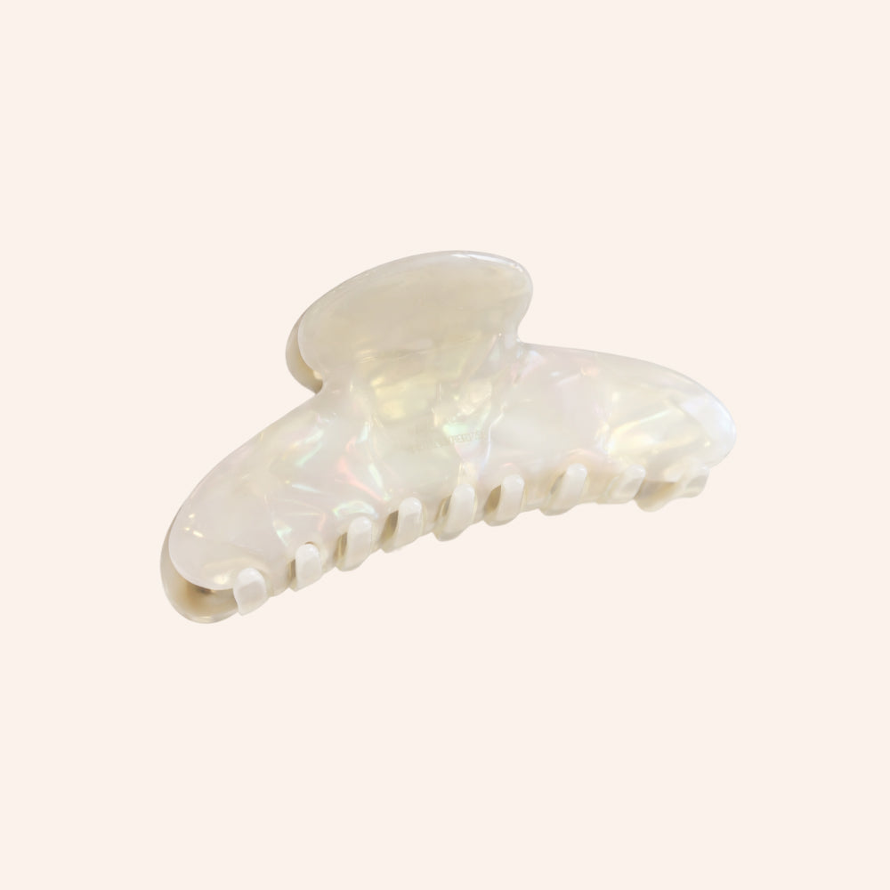 Cloud Claw Clip in Pearl acetate hair clip by Snap Theory