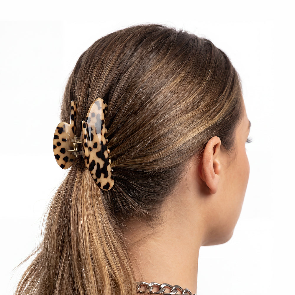 Cloud Claw Clip in Cream Tortoise hair accessory