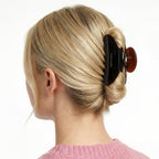 Espresso acetate claw clip for everyday styling