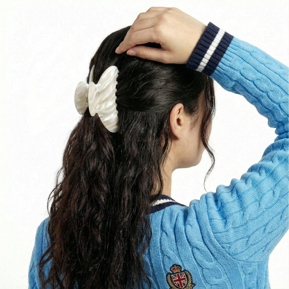 Cloud Claw Clip in Opal Glow