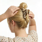 Snap Theory Mocha Marble Cloud Claw Clip detail